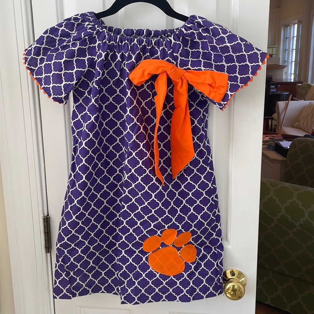 Girls Clemson Tiger Game Day Dress